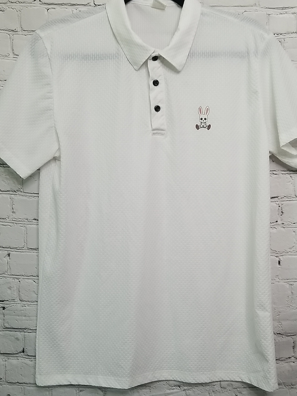 Psycho Bunny White Shirt Bunny Logo Size Small